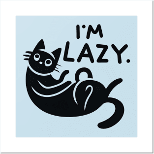 Lazy cat Posters and Art